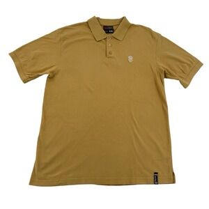South Pole Yellow Cotton Short Sleeve Collared  Polo  Logo Golf Skater Men's 2X